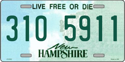 NH license plate 3105911