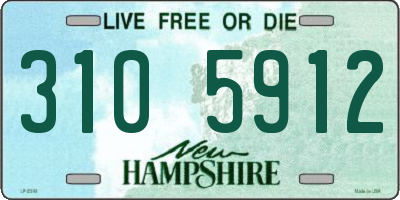 NH license plate 3105912