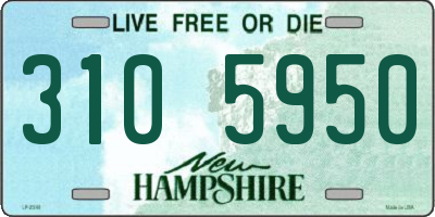 NH license plate 3105950