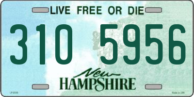 NH license plate 3105956