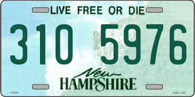 NH license plate 3105976