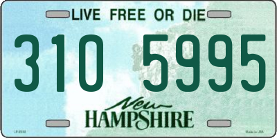 NH license plate 3105995