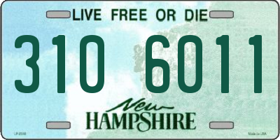 NH license plate 3106011