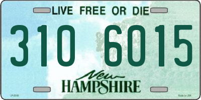 NH license plate 3106015