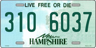 NH license plate 3106037