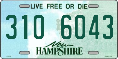 NH license plate 3106043