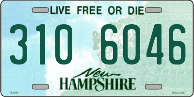 NH license plate 3106046