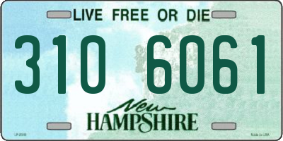 NH license plate 3106061