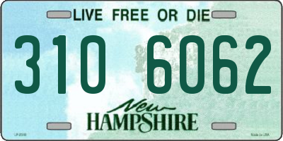 NH license plate 3106062