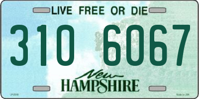 NH license plate 3106067