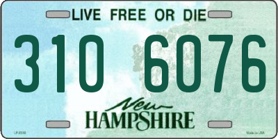 NH license plate 3106076