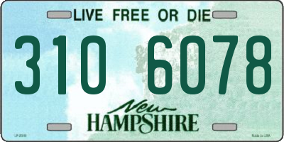NH license plate 3106078