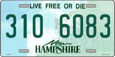 NH license plate 3106083