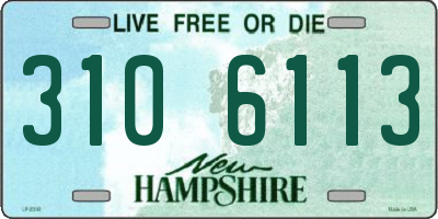 NH license plate 3106113