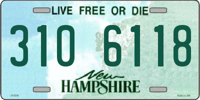 NH license plate 3106118