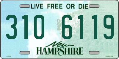 NH license plate 3106119