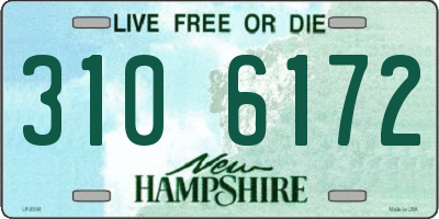 NH license plate 3106172