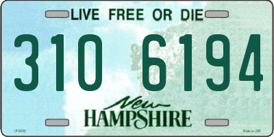 NH license plate 3106194