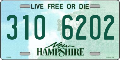 NH license plate 3106202