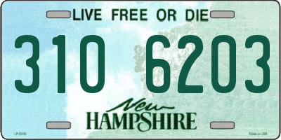NH license plate 3106203