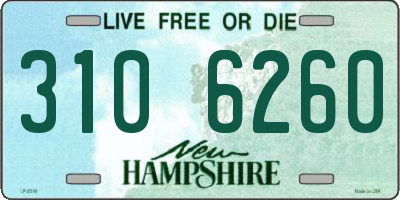 NH license plate 3106260