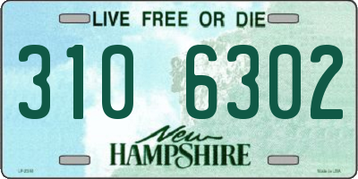 NH license plate 3106302