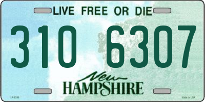 NH license plate 3106307