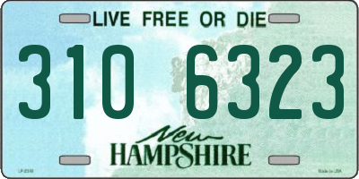 NH license plate 3106323