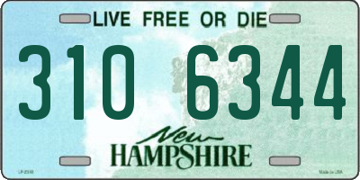 NH license plate 3106344
