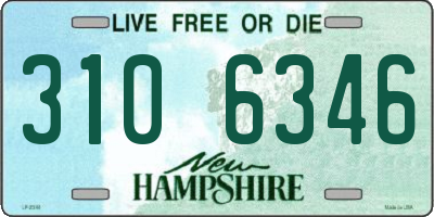 NH license plate 3106346