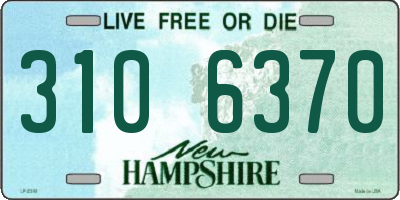 NH license plate 3106370