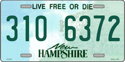 NH license plate 3106372