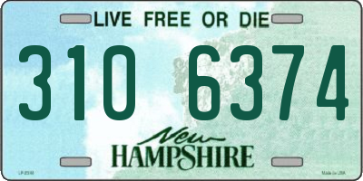 NH license plate 3106374
