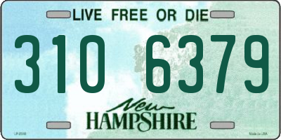 NH license plate 3106379