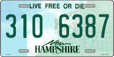 NH license plate 3106387