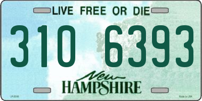 NH license plate 3106393