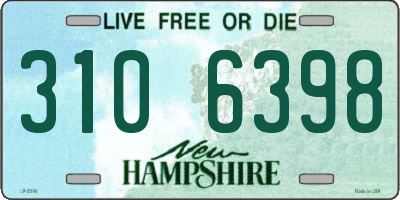 NH license plate 3106398