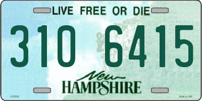 NH license plate 3106415
