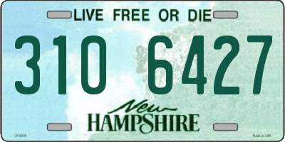 NH license plate 3106427