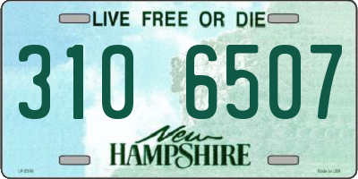 NH license plate 3106507