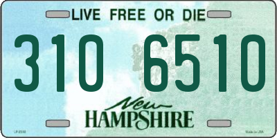 NH license plate 3106510