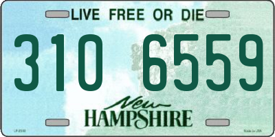 NH license plate 3106559