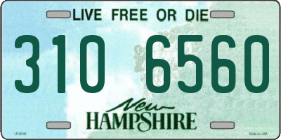 NH license plate 3106560