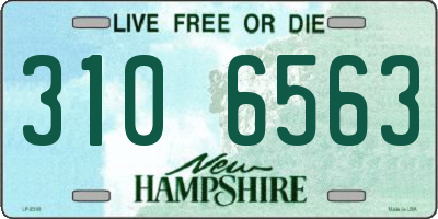 NH license plate 3106563