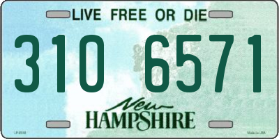 NH license plate 3106571