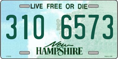 NH license plate 3106573