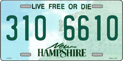 NH license plate 3106610