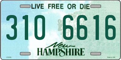 NH license plate 3106616