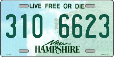 NH license plate 3106623