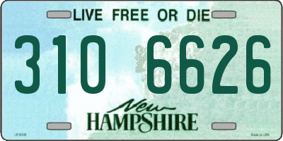 NH license plate 3106626